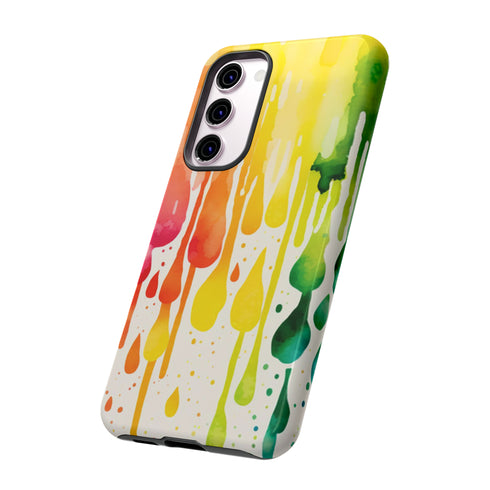 Rainbow Spring Showers - Impact Resistant Phone Case